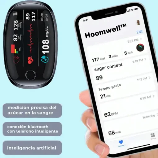 HOOMWELL™ Advanced Non-Invasive Glucose Monitor