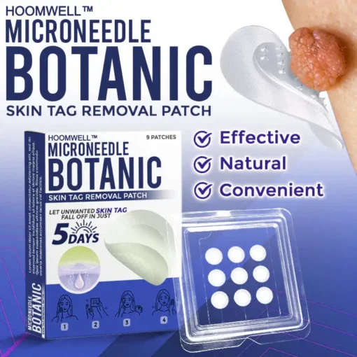 HOOMWELL™ MicroNeedle Botanic Skin Tag Removal Patch