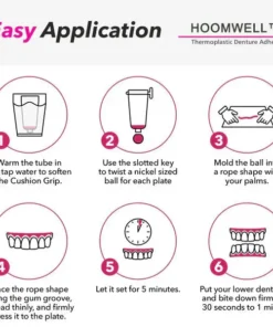 HOOMWELL™ Thermoplastic Denture Adhesive