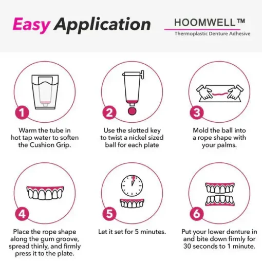 HOOMWELL™ Thermoplastic Denture Adhesive
