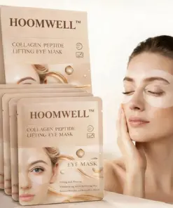 HOOMWELL™ Deep Collagen Eye Patches Lift, Brighten Instantly Depuff for Glass-Glow Eyes 70 OFF Today Only