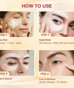 HOOMWELL™ Deep Collagen Eye Patches Lift, Brighten Instantly Depuff for Glass-Glow Eyes 70 OFF Today Only