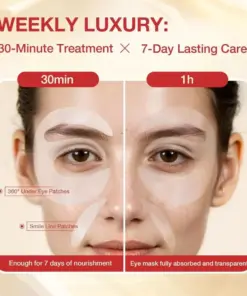 HOOMWELL™ Deep Collagen Eye Patches Lift, Brighten Instantly Depuff for Glass-Glow Eyes 70 OFF Today Only