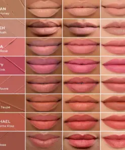 HOOMWELL™ Lipstick Crayon Matte Lip Color Lip Liner Pencil Built-In Sharpener