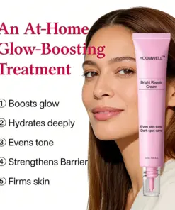 HOOMWELL™ Bright Repair Cream,Glass glow skin Strengthen skin barrier, Even skin tone, Dark spot care