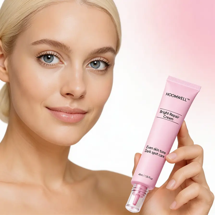 HOOMWELL™ Bright Repair Cream,Glass glow skin Strengthen skin barrier, Even skin tone, Dark spot care
